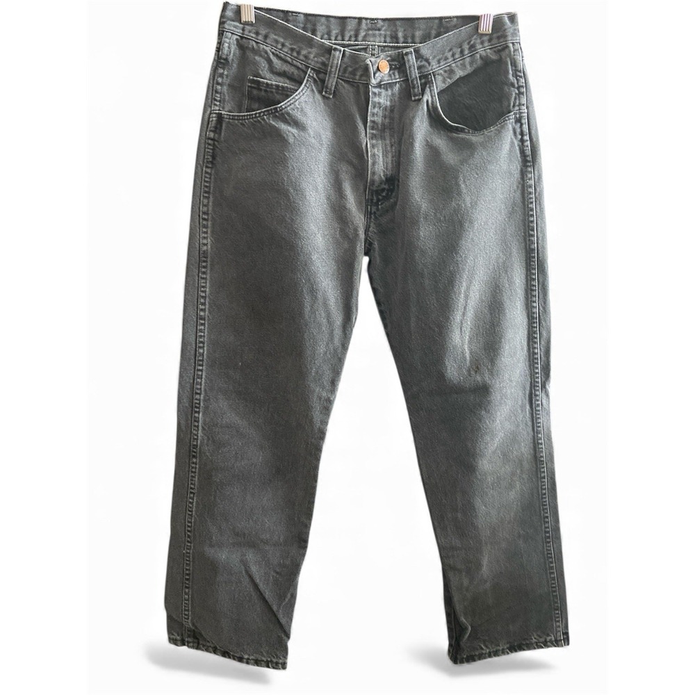 Rustler Wrangler Jeans Vintage Black‎ Size 33 x 30 Regular Fit Straight